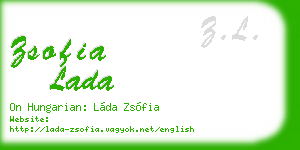 zsofia lada business card