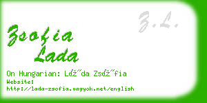 zsofia lada business card